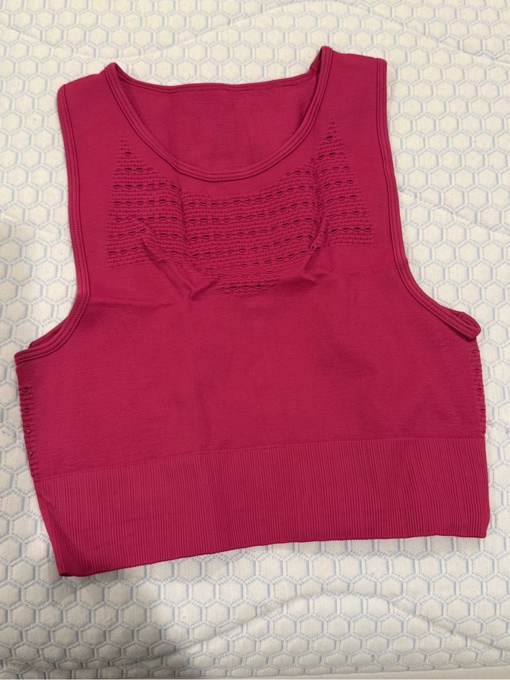 Set of Sweaty Betty Seamless Ribbed Crop Workout Top